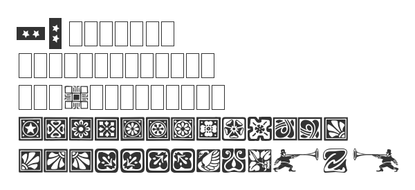 Скачать шрифт Square Ornaments Normal