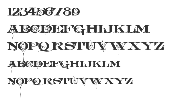 Скачать шрифт LHFFancyRomanATK Medium