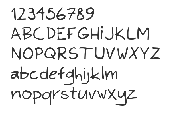 Скачать шрифт Kims Hand Regular