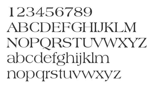 Скачать шрифт Americana BT Roman