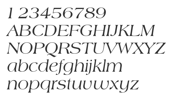 Скачать шрифт Americana BT Italic