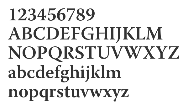 Скачать шрифт Warnock Pro SmBd Regular