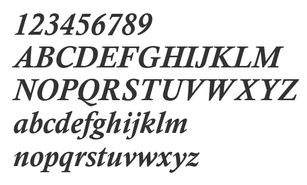 Скачать шрифт Calisto MT Bold Italic