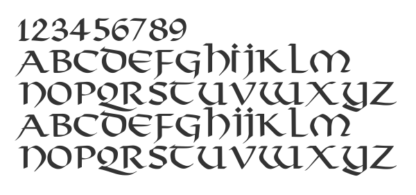 Скачать шрифт Viking-Normal Regular