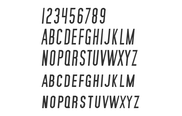 Скачать шрифт SF Movie Poster Italic