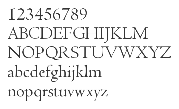 Скачать шрифт Centaur Regular