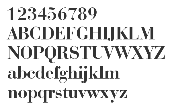 Скачать шрифт BauerBodni BT Bold