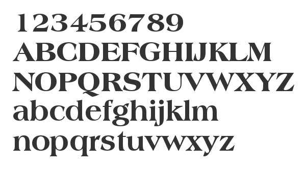 Скачать шрифт Americana XBd BT Extra Bold