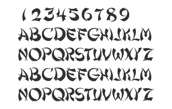 Скачать шрифт Shanghai Regular