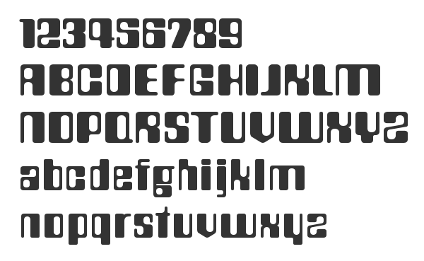 Скачать шрифт Countdown Regular