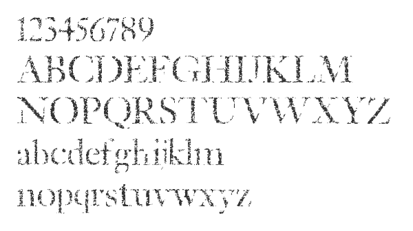 Скачать шрифт Etched Regular