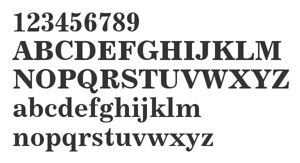 Скачать шрифт Century731 BT Bold