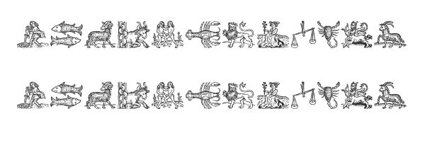 Скачать шрифт Tierkreis 3 Regular