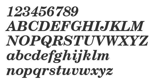 Скачать шрифт Century Schoolbook SWA Bold Italic