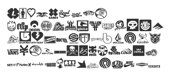 Скачать шрифт logoskate Regular