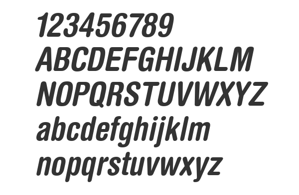 Скачать шрифт HelveticaRounded LT BoldCn Italic