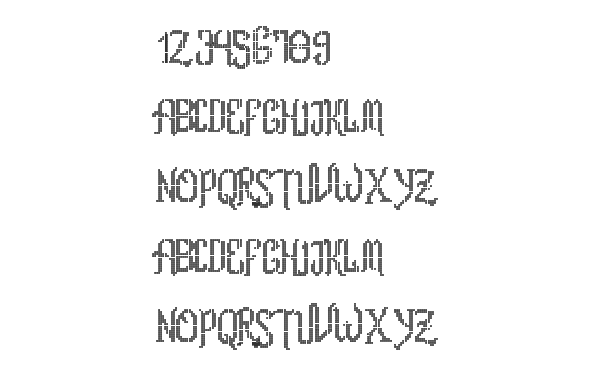 Скачать шрифт Romance fatal LCD Regular