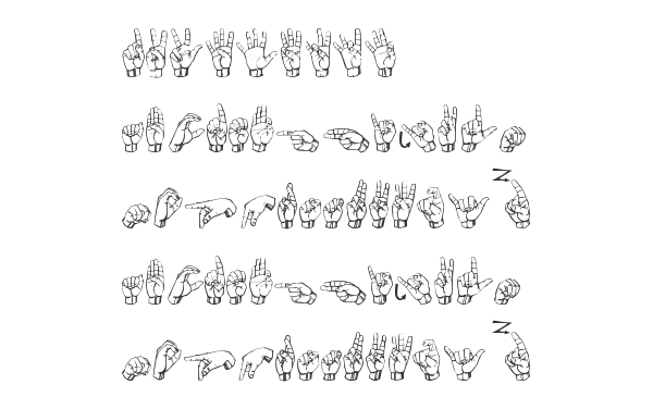 Скачать шрифт Gallaudet Regular