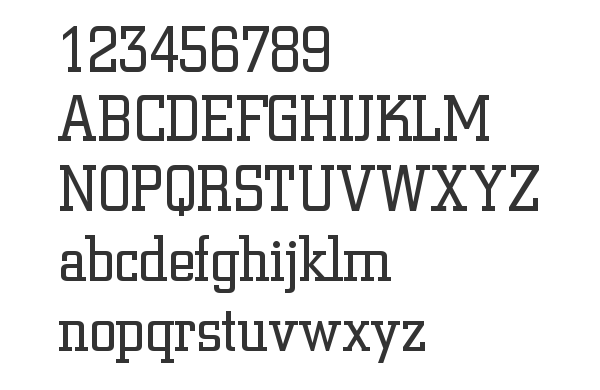 Скачать шрифт SquareSlab711 Lt BT Light