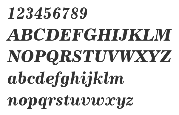 Скачать шрифт Century731 BT Bold Italic