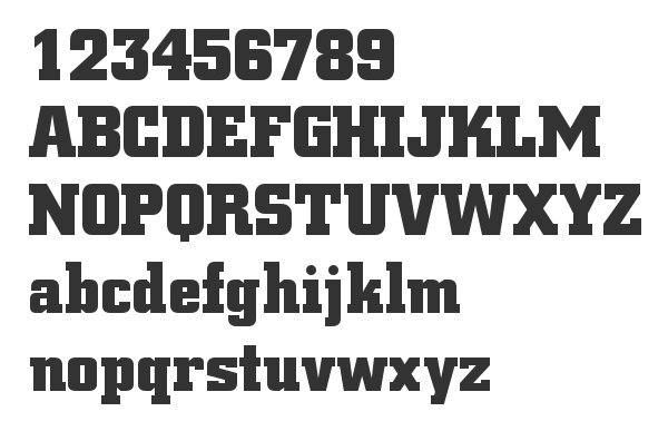 Скачать шрифт SquareSlab711 Bd BT Bold