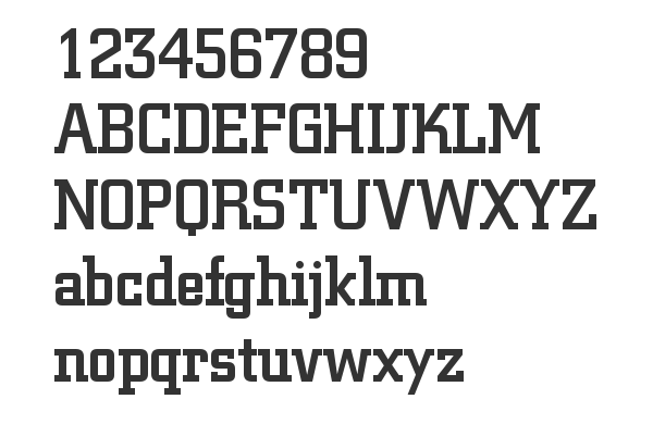 Скачать шрифт SquareSlab711 Lt BT Medium