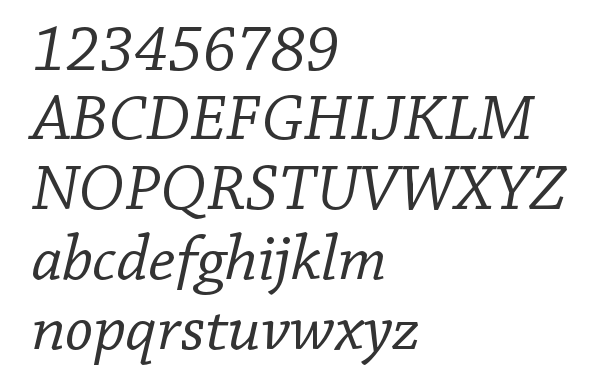 Скачать шрифт Chaparral Pro Italic