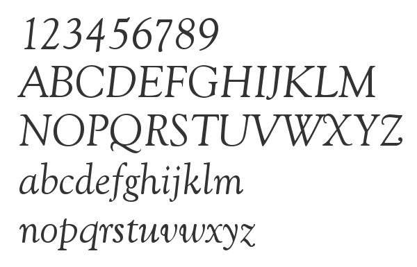 Скачать шрифт Goudy Old Style Italic
