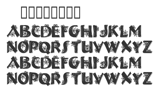Скачать шрифт Halloween Spider Regular