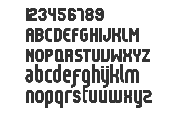 Скачать шрифт Reflex - Black Regular