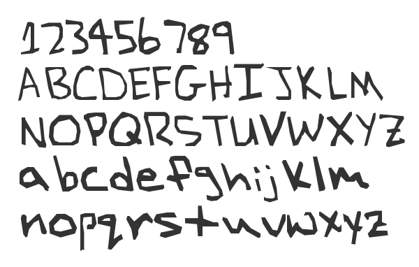 Скачать шрифт Jack's Handwriting Regular