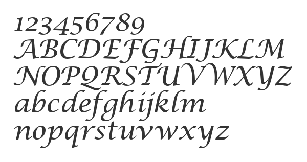 Скачать шрифт Lucida Calligraphy Italic
