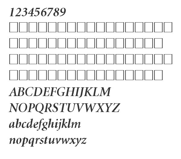 Скачать шрифт Minion Cyrillic Semibold Italic
