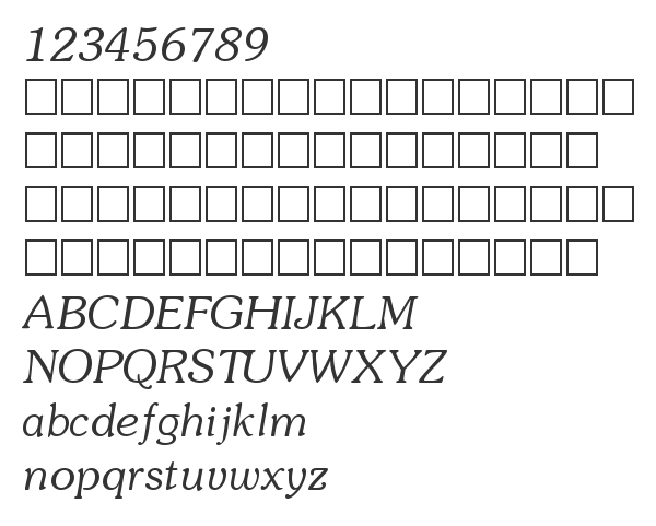 Скачать шрифт SouCyrillic Normal-Italic