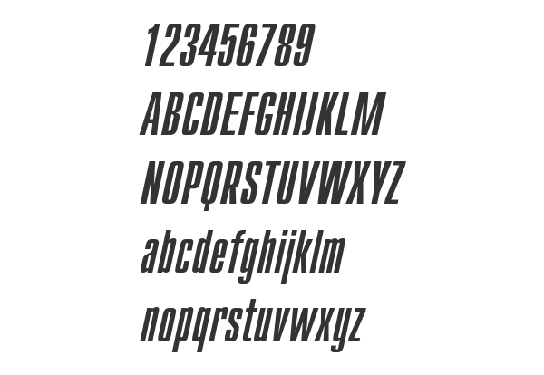 Скачать шрифт CompactC Italic