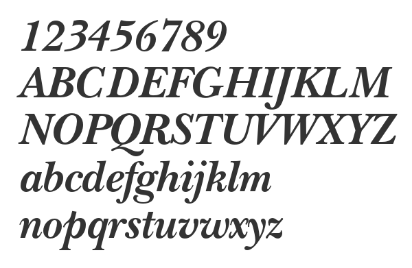 Скачать шрифт NewBaskervilleC Bold Italic