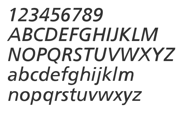 Скачать шрифт Foreigner Italic Medium