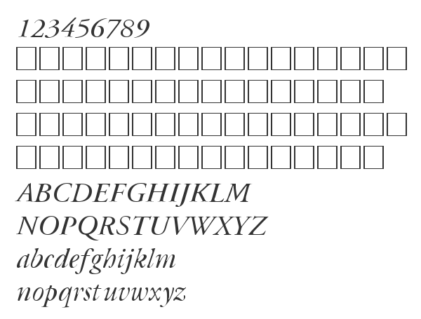 Скачать шрифт CyrillicGaramond Italic