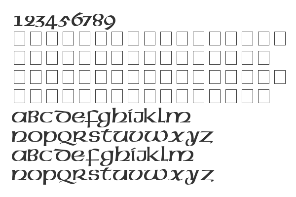 Скачать шрифт Uncial Regular