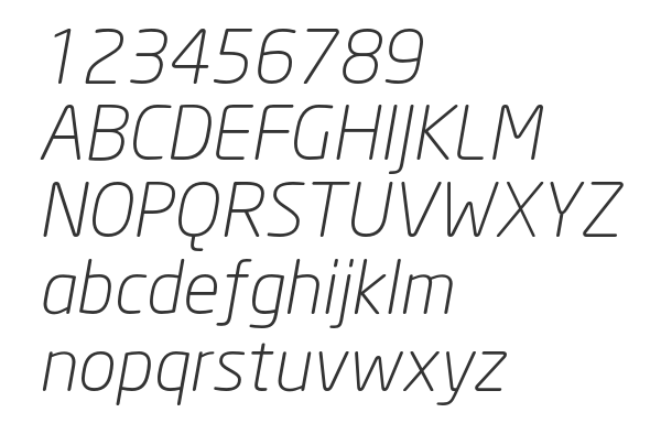 Скачать шрифт NeoSans Italic