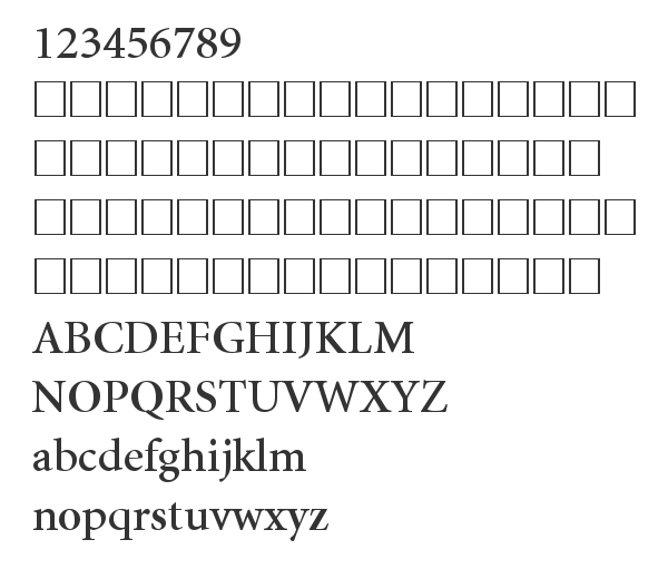 Скачать шрифт Minion Cyrillic Semibold Normal