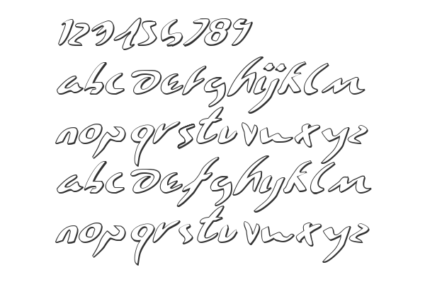 Скачать шрифт Eagleclaw 3D Italic Italic