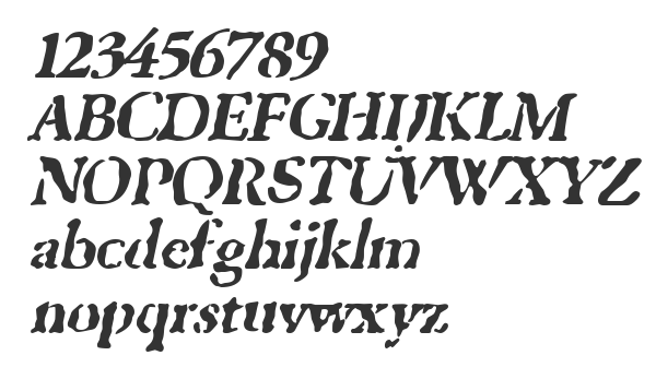 Скачать шрифт GhostTown BlackItalic