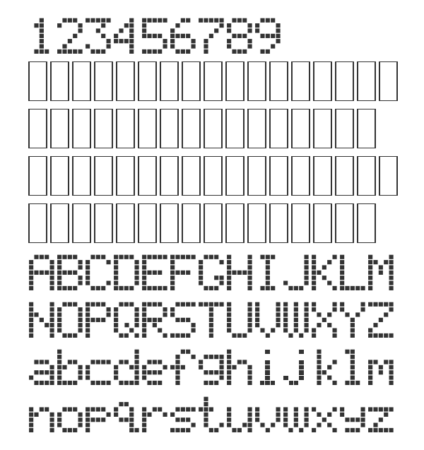 Скачать шрифт Liquid Crystal Display Normal