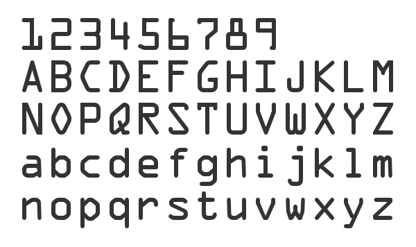 Скачать шрифт OCRA Medium