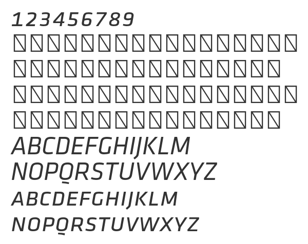 Скачать шрифт Klavika Reg Caps Italic