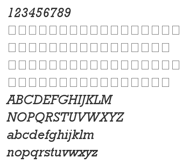 Скачать шрифт Rockwell Italic