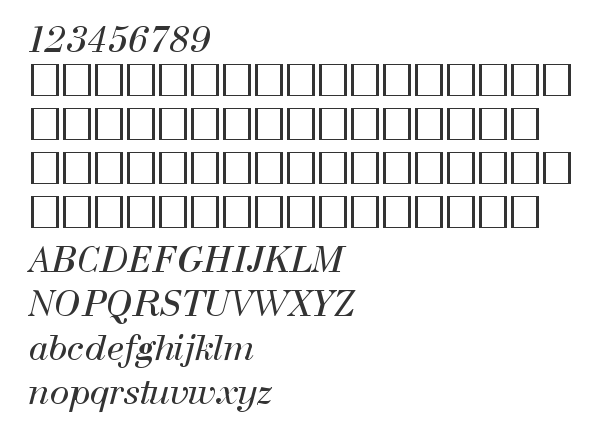 Скачать шрифт BodoniCTT Italic
