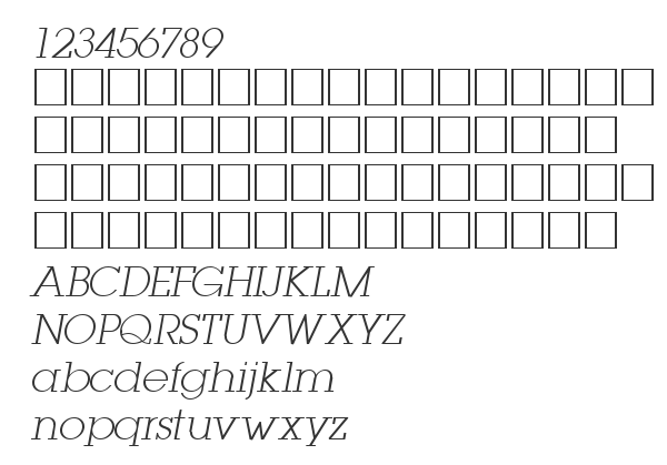 Скачать шрифт LugaExtra ExtraLight Oblique