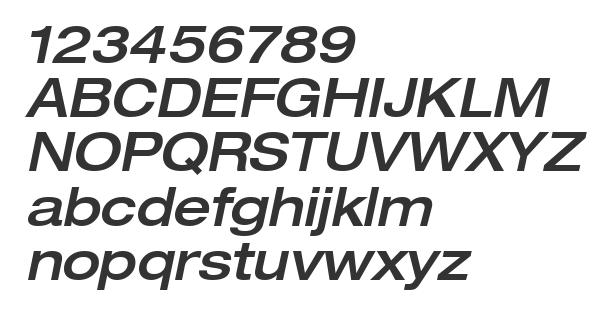 Скачать шрифт HelveticaNeue LT 63 MdEx Oblique